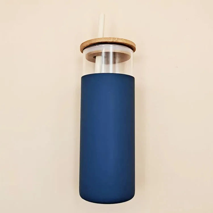 Drinking straw glass cup - Bellarte Enchanté Drinking straw glass cup